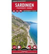 Motorradkarten Italien MoTourMaps Sardinien Auto- und Motorradkarte 1:320.000 MoTourMedia