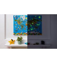 Poster and Wall Maps Erlebniskarte „Nachtleuchtkarte“ Krüger & Schönhoff Verlag