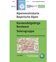 Skitourenkarten Alpenvereinskarte BY-10, Karwendelgebirge Nordwest, Soierngruppe 1:25.000 Österreichischer Alpenverein