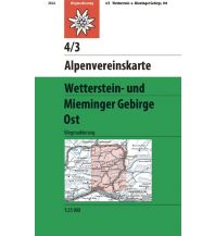 Wanderkarten Tirol Alpenvereinskarte 4/3, Wetterstein- und Mieminger Gebirge - Ost 1:25.000 Österreichischer Alpenverein