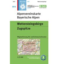 Wanderkarten Tirol Alpenvereinskarte BY-8, Wettersteingebirge - Zugspitze 1:25.000 Deutscher Alpenverein