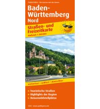 Straßenkarten Deutschland Baden-Württemberg Nord, Straßen- und Freizeitkarte 1:200.000 KOMPASS freytag & berndt