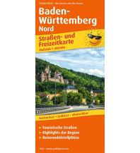 Road Maps Germany Baden-Württemberg Nord, Straßen- und Freizeitkarte 1:200.000 Freytag-Berndt und ARTARIA