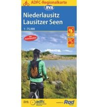 Radkarten Deutschland ADFC-Regionalkarte Niederlausitz Lausitzer Seen, 1:75.000, reiß- und w KOMPASS freytag & berndt