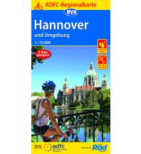 Cycling Maps Germany ADFC-Regionalkarte Hannover und Umgebung, 1:75.000, reiß- und wetterfe BVA BikeMedia