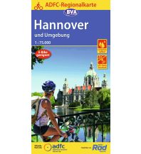 Radkarten Deutschland ADFC-Regionalkarte Hannover und Umgebung, 1:75.000, reiß- und wetterfe KOMPASS freytag & berndt