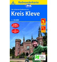 Radkarten Deutschland Radwanderkarte BVA Die schönsten Radtouren im Kreis Kleve 1:50.000, reiß- und wetterfest, GPS-Tracks Download BVA BikeMedia