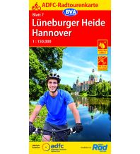 Radkarten Deutschland ADFC-Radtourenkarte 7, Lüneburger Heide, Hannover 1:150.000 KOMPASS freytag & berndt