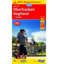 Radkarten Deutschland ADFC-Radtourenkarte 18, Oberfranken, Vogtland 1:150.000 KOMPASS freytag & berndt