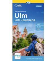 ADFC-Regionalkarte Ulm und Umgebung, 1:75.000, reiß- und wetterfest, GPS-Tracks Download KOMPASS freytag & berndt