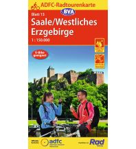 Cycling Maps Germany ADFC-Radtourenkarte 13, Saale, Westliches Erzgebirge 1:150.000 BVA BikeMedia