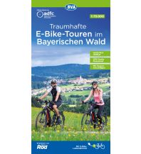 Radkarten Deutschland ADFC Traumhafte E-Bike-Touren im Bayerischen Wald, 1:75.000, wetterfest, reißfest, GPS-Tracks Download, mit Tourenvorschlägen BVA BikeMedia