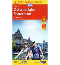 Radkarten Deutschland ADFC-Radtourenkarte 11, Ostwestfalen, Sauerland 1:150.000 KOMPASS freytag & berndt