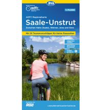 Cycling Maps Germany ADFC Regionalkarte Saale-Unstrut mit Tourenvorschlägen, 1:75.000, reiß- und wetterfest, GPS-Tracks Download, E-Bike geeignet BVA BikeMedia