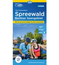 Radkarten Deutschland ADFC Regionalkarte Spreewald /Berliner Seengebiet mit Tourenvorschlägen, 1:75.000, reiß- und wetterfest, GPS-Tracks Download, E-Bike geeignet BVA BikeMedia