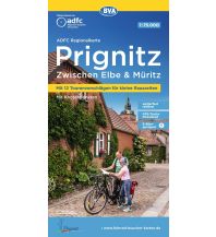 Radkarten Deutschland ADFC-Regionalkarte Radlerparadies Prignitz mit Tagestouren-Vorschlägen, 1:75.000, reiß- und wetterfest, GPS-Tracks Download KOMPASS freytag & berndt