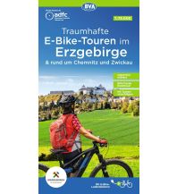 Radkarten Deutschland ADFC Traumhafte E-Bike-Touren im Erzgebirge mit Tourenvorschlägen, 1:75.000, wetterfest, reißfest, GPS-Tracks Download KOMPASS freytag & berndt
