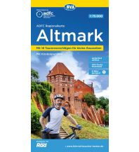 Radkarten Deutschland ADFC Regionalkarte Altmark mit Tourenvorschlägen, 1:75.000, reiß- und wetterfest, GPS-Tracks Download, E-Bike geeignet, mit Knotenpunkten KOMPASS freytag & berndt