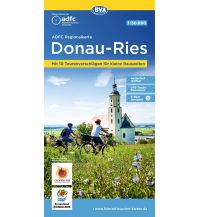 Cycling Maps Germany ADFC-Regionalkarte Ferienland Donau-Ries / Geopark Ries, 1:50.000, reiß- und wetterfest, GPS-Tracks Download BVA BikeMedia