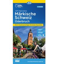 Cycling Maps Germany ADFC-Regionalkarte Märkische Schweiz Oderbruch,1:75.000, reiß- und wetterfest, GPS-Tracks Download BVA BikeMedia