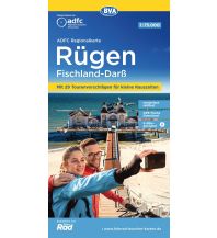 Cycling Maps Germany ADFC-Regionalkarte Rügen, Fischland, Darß 1:75.000 BVA BikeMedia
