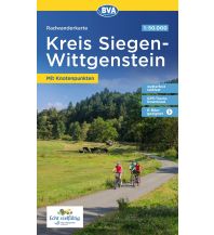 Radwanderkarte BVA Kreis Siegen-Wittgenstein mit Knotenpunkten 1:50.000, reiß- und wetterfest, GPS-Tracks Download, E-Bike-geeignet KOMPASS freytag & berndt