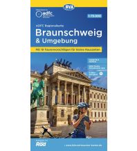 Radkarten Deutschland ADFC-Regionalkarte Braunschweig und Umgebung, 1:75.000, mit Tagestourenvorschlägen, reiß- und wetterfest, E-Bike-geeignet, GPS-Tracks-Download KOMPASS freytag & berndt