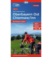 Radkarten Österreich ADFC-Radtourenkarte 27, Oberbayern Ost, Chiemsee, Inn 1:150.000 KOMPASS freytag & berndt