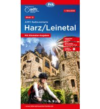 Radkarten Deutschland ADFC Radtourenkarte 12, Harz, Leinetal 1:150.000 BVA BikeMedia