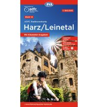 Radkarten Deutschland ADFC Radtourenkarte 12, Harz, Leinetal 1:150.000 KOMPASS freytag & berndt