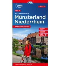 Radkarten Deutschland ADFC Radtourenkarte 10, Münsterland, Niederrhein 1:150.000 BVA BikeMedia