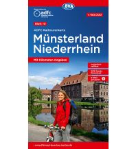 Radkarten Deutschland ADFC Radtourenkarte 10, Münsterland, Niederrhein 1:150.000 KOMPASS freytag & berndt