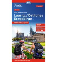 Radkarten Deutschland ADFC Radtourenkarte 14, Lausitz, Östliches Erzgebirge 1:150.000 KOMPASS freytag & berndt