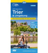 Radkarten Deutschland ADFC-Regionalkarte Trier und Umgebung mit Tagestouren-Vorschlägen, 1:50.000, reiß- und wetterfest, GPS-Tracks Download BVA BikeMedia
