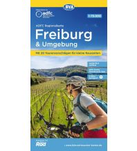 Radkarten Deutschland ADFC-Regionalkarte Freiburg und Umgebung 1:75.000, reiß- und wetterfest, GPS-Tracks Download KOMPASS freytag & berndt