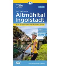 Radkarten Deutschland ADFC Regionalkarte Altmühltal, Ingolstadt 1:75.000 KOMPASS freytag & berndt