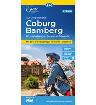 Radkarten Deutschland ADFC-Regionalkarte Coburg Bamberg mit Tourenvorschlägen, 1:75.000, reiß- und wetterfest, GPS-Tracks Download BVA BikeMedia