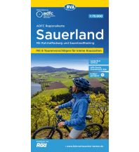 Radkarten Deutschland ADFC-Regionalkarte Sauerland mit Tagestouren-Vorschlägen, 1:75.000, reiß- und wetterfest, GPS-Tracks Download KOMPASS freytag & berndt