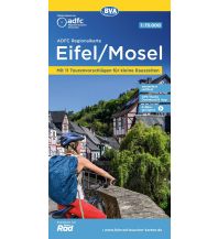 Radkarten Deutschland ADFC-Regionalkarte Eifel/ Mosel, 1:75.000, mit Tagestourenvorschlägen, reiß- und wetterfest, E-Bike-geeignet, GPS-Tracks-Download KOMPASS freytag & berndt