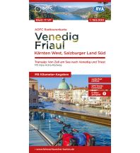 Radkarten Österreich ADFC-Radtourenkarte 29, Venedig, Friaul, Kärnten West, Salzburger Land Süd 150.000 BVA BikeMedia