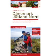 Radkarten Dänemark ADFC-Radtourenkarte Dänemark DK1, Jütland Nord 1:150.000 BVA BikeMedia