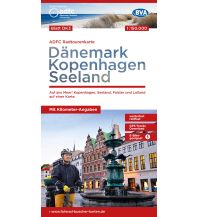Cycling Maps Denmark ADFC-Radtourenkarte Dänemark DK3, Kopenhagen, Seeland 1:150.000 BVA BikeMedia
