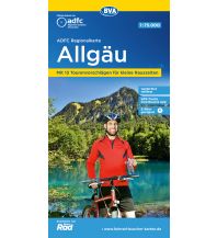 Radkarten Deutschland ADFC-Regionalkarte Allgäu 1:75.000 BVA BikeMedia
