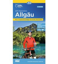 Radkarten Deutschland ADFC-Regionalkarte Allgäu 1:75.000 KOMPASS freytag & berndt