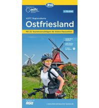 Radkarten Deutschland ADFC-Regionalkarte Ostfriesland 1:75.000 KOMPASS freytag & berndt