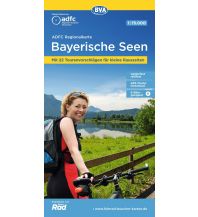 Radkarten Österreich ADFC-Regionalkarte Bayerische Seen 1:75.000 KOMPASS freytag & berndt
