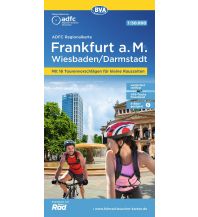 Radkarten Deutschland ADFC-Regionalkarte Frankfurt a. M., Wiesbaden, Darmstadt, 1:50.000 KOMPASS freytag & berndt