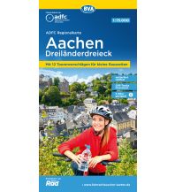 Radkarten Niederlande ADFC-Regionalkarte Aachen, Dreiländereck 1:75.000 BVA BikeMedia
