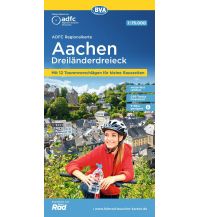 Cycling Maps Netherlands ADFC-Regionalkarte Aachen, Dreiländereck 1:75.000 BVA BikeMedia