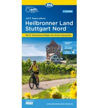 Radkarten Deutschland ADFC-Regionalkarte Heilbronner Land - Stuttgart Nord 1:75.000, reiß- und wetterfest, GPS-Tracks Download BVA BikeMedia